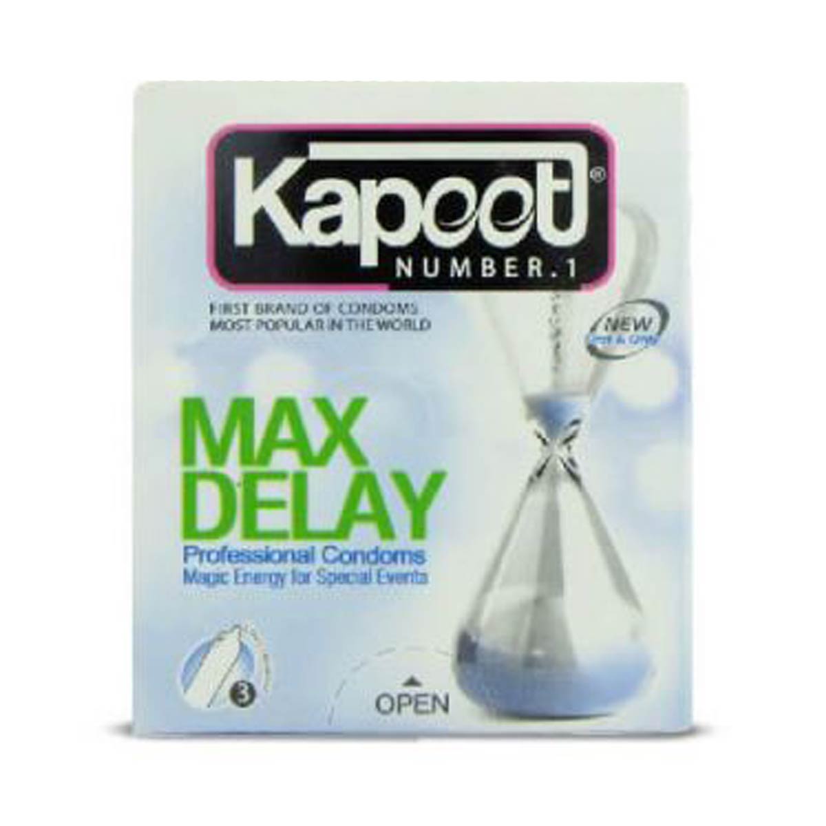 kapoot-max-delay-3pcs.jpg کاندوم 3 عددي تاخيري فوق العاده کاپوت - Image 1