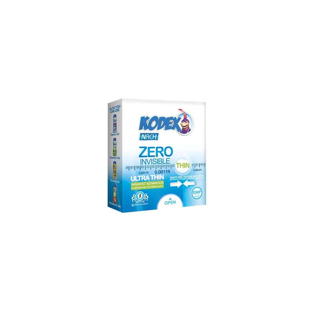 zero-3.webp کاندوم کدکس مدل Zero Invisible بسته 3 عددی - Image 1